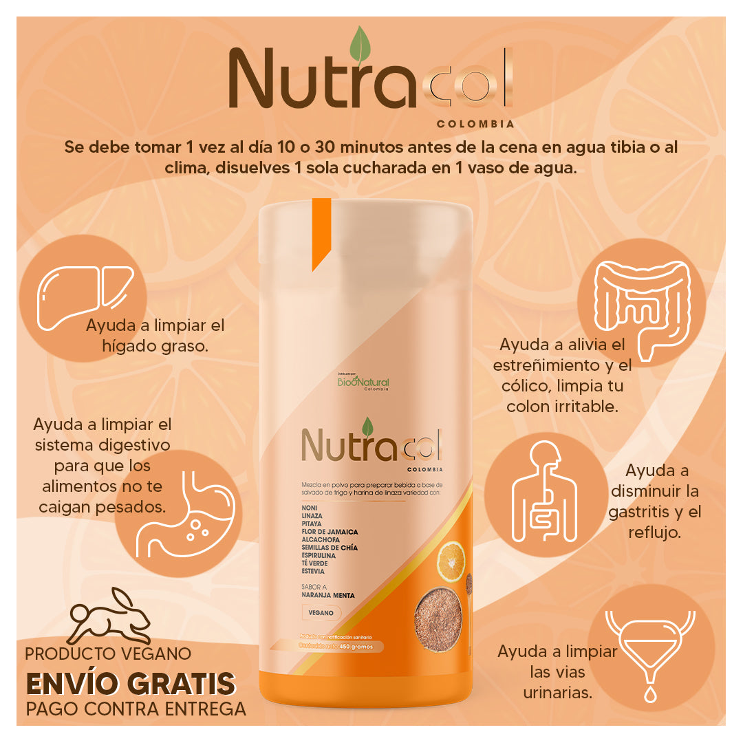 Fibra Natural Naranja Menta 450 Gr.