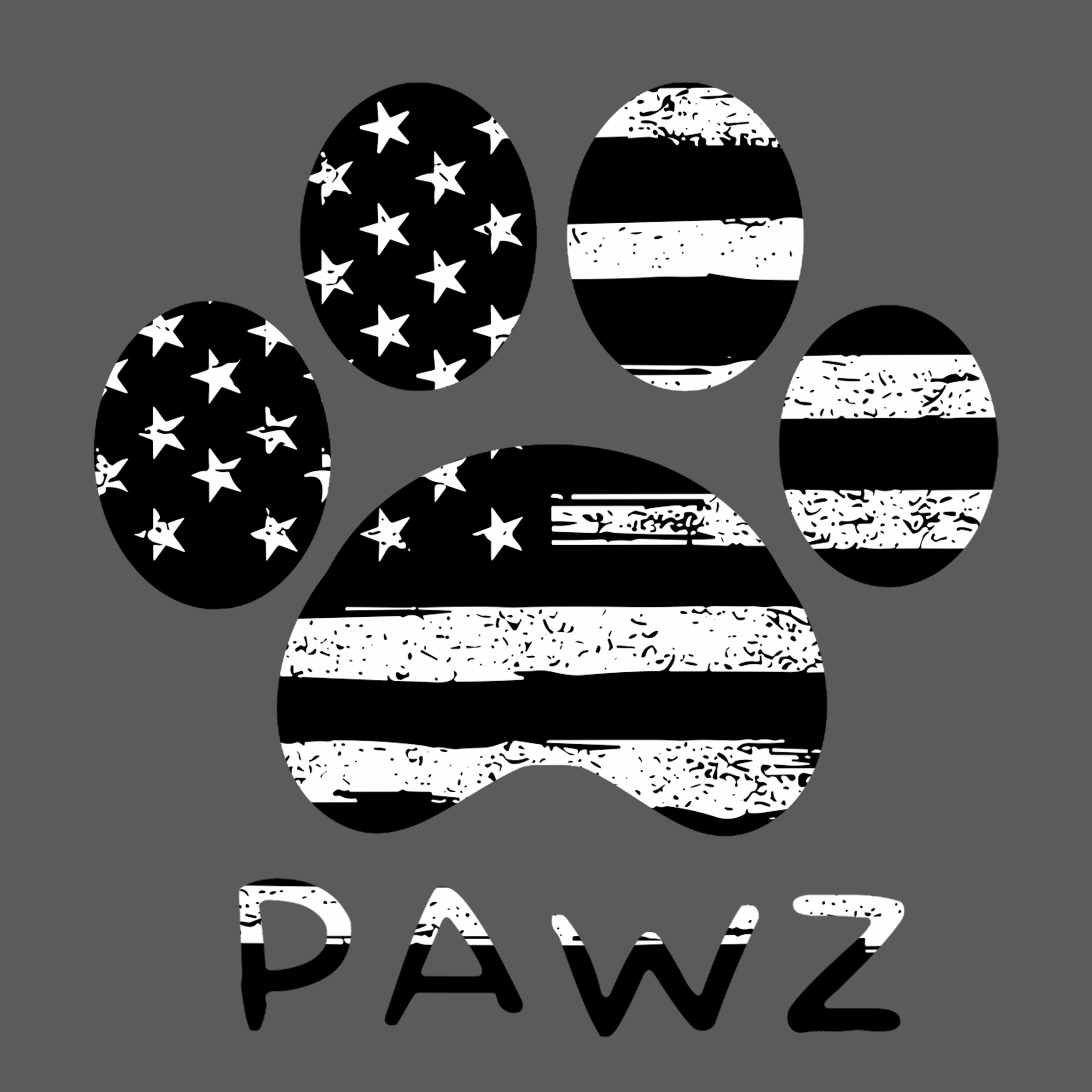 B/W Flag Paw (Adult Crewneck) super sale