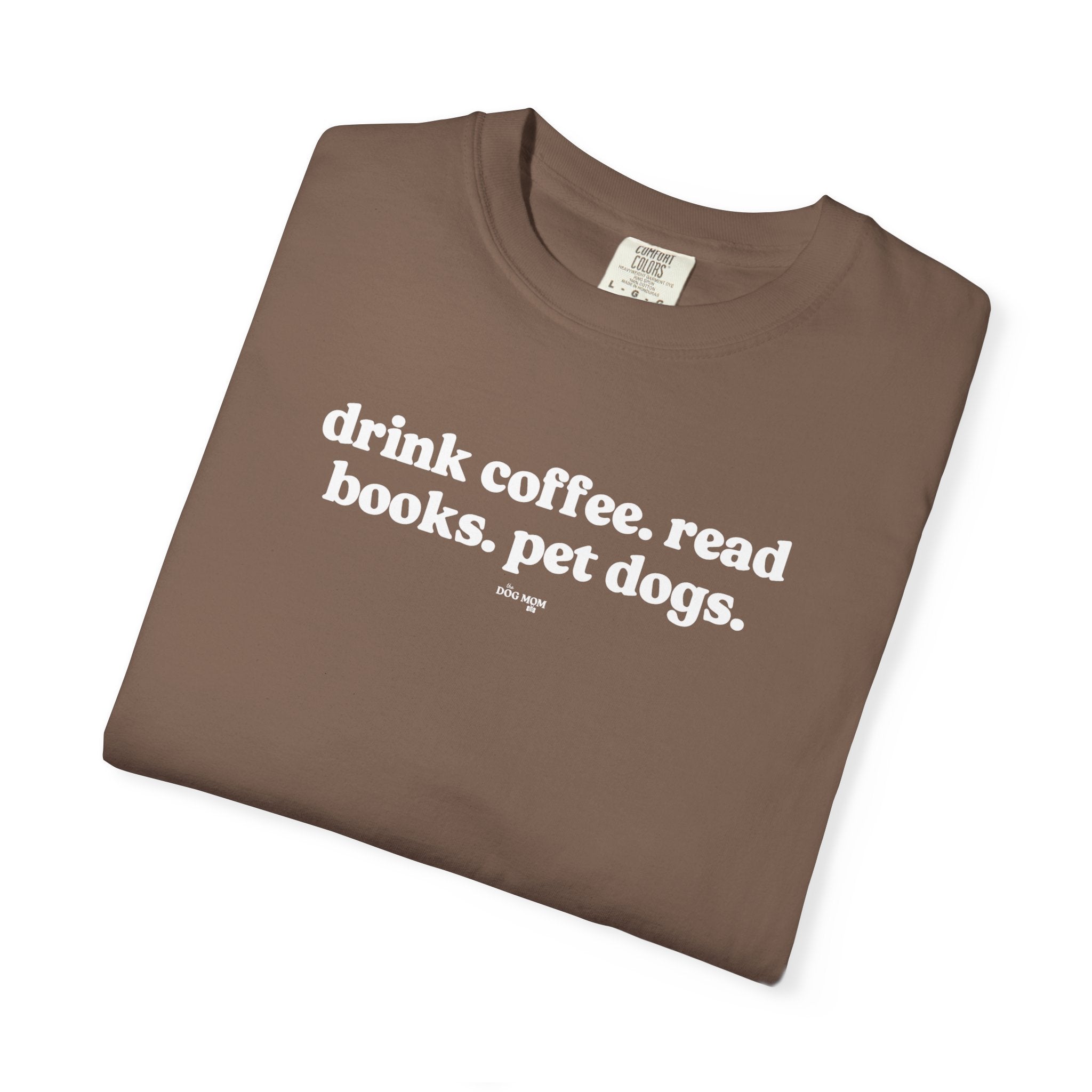 Books Coffee Dogs Tee